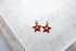 Zinc Based Alloy Galaxy Charms Star Gold Plated Dark Pink Enamel Glitter Star Charm 15mm x 12mm, hole 1.5mm, sold as 2 pieces.
